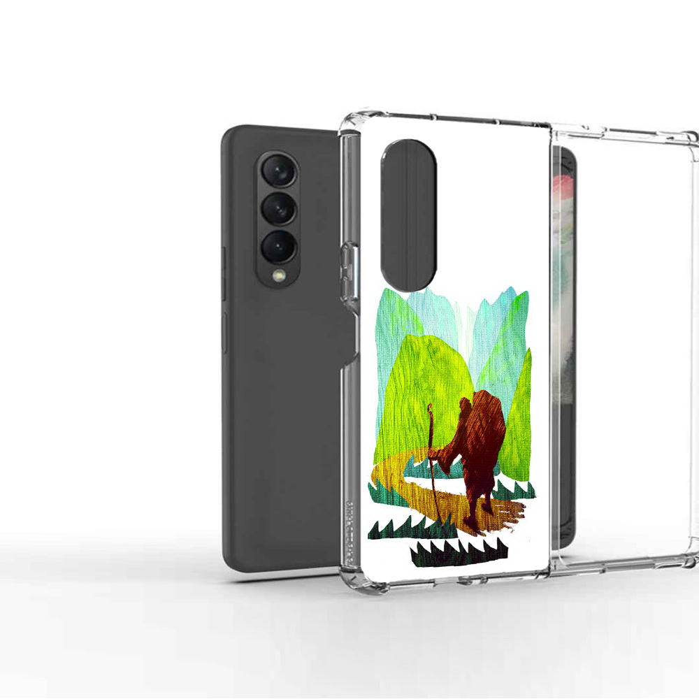 

Чехол MyPads Tocco для Samsung Galaxy Z Fold2 Лесная тропа, Прозрачный, Tocco