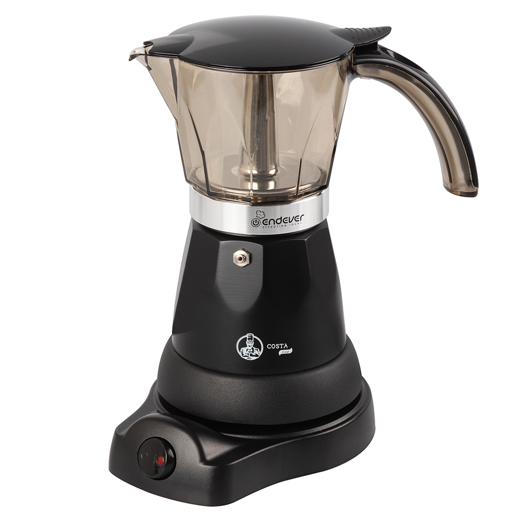 Электрическая гейзерная кофеварка Endever Costa-1020 Black мини печь endever danko 4046 black