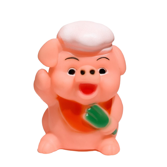 

Игрушка Пижон пищащая Веселая свинка - Повар для собак, 9 см
