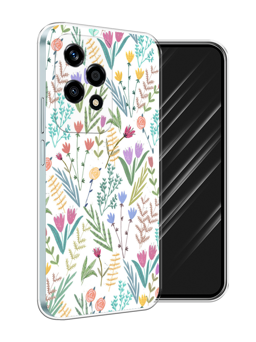 

Чехол Awog на Honor 200 Lite "Полевые цветы рисунок", Белый;зеленый, 6124650-1