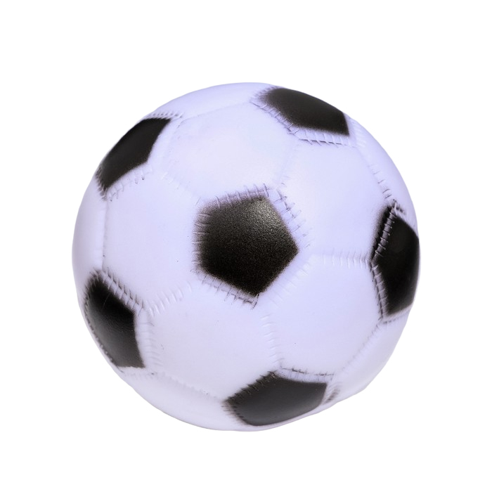 Игрушка Пижон пищащая Мяч Футбол для собак, 6,2 см, белая