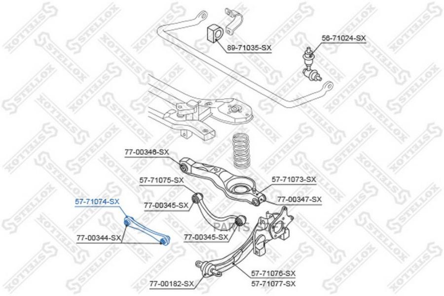 

Рычаг задней подвески Stellox для Mazda 3 BK all 03- передний нижний 5771074SX