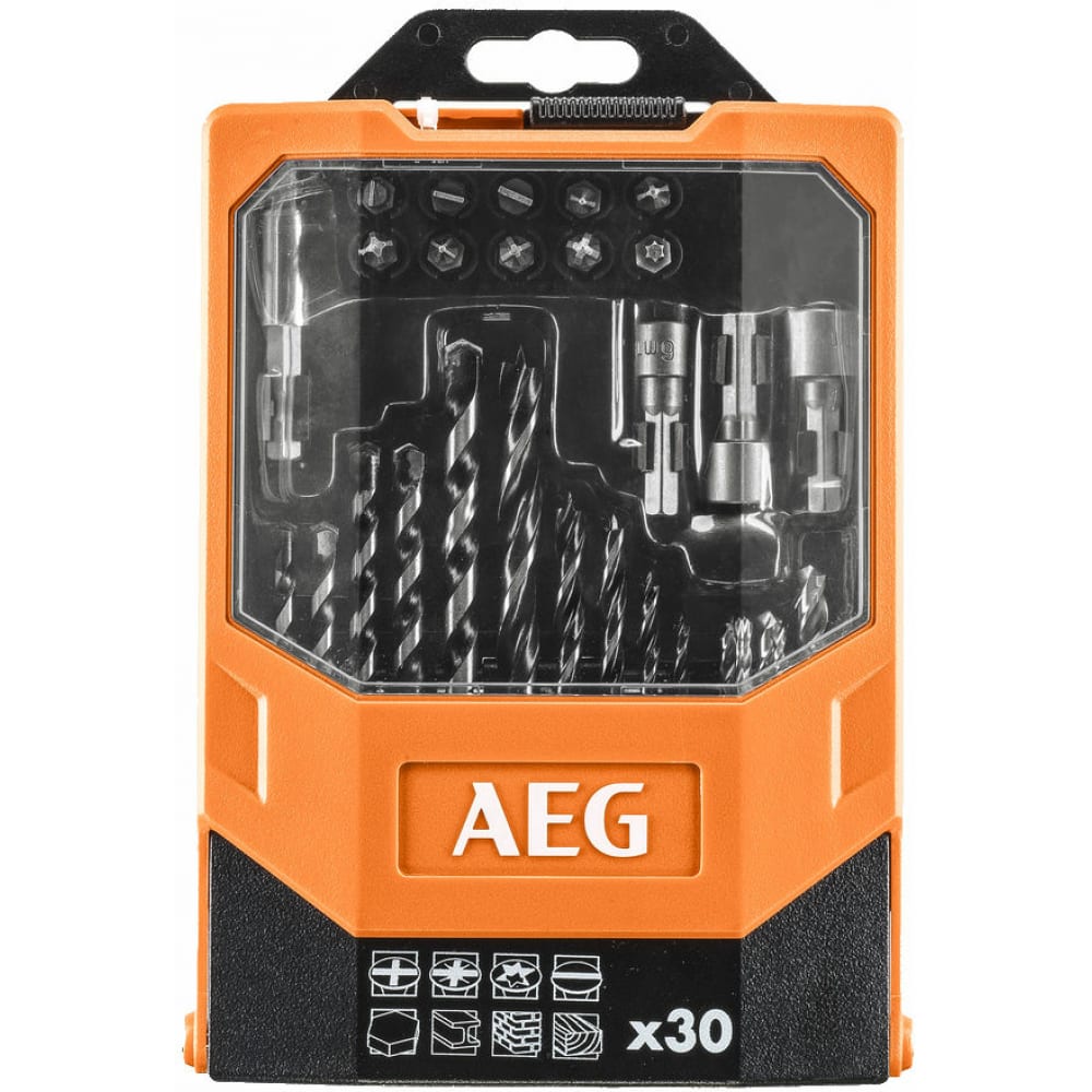 

Набор бит и сверл AAKDD30 30 предметов AEG 4932472023