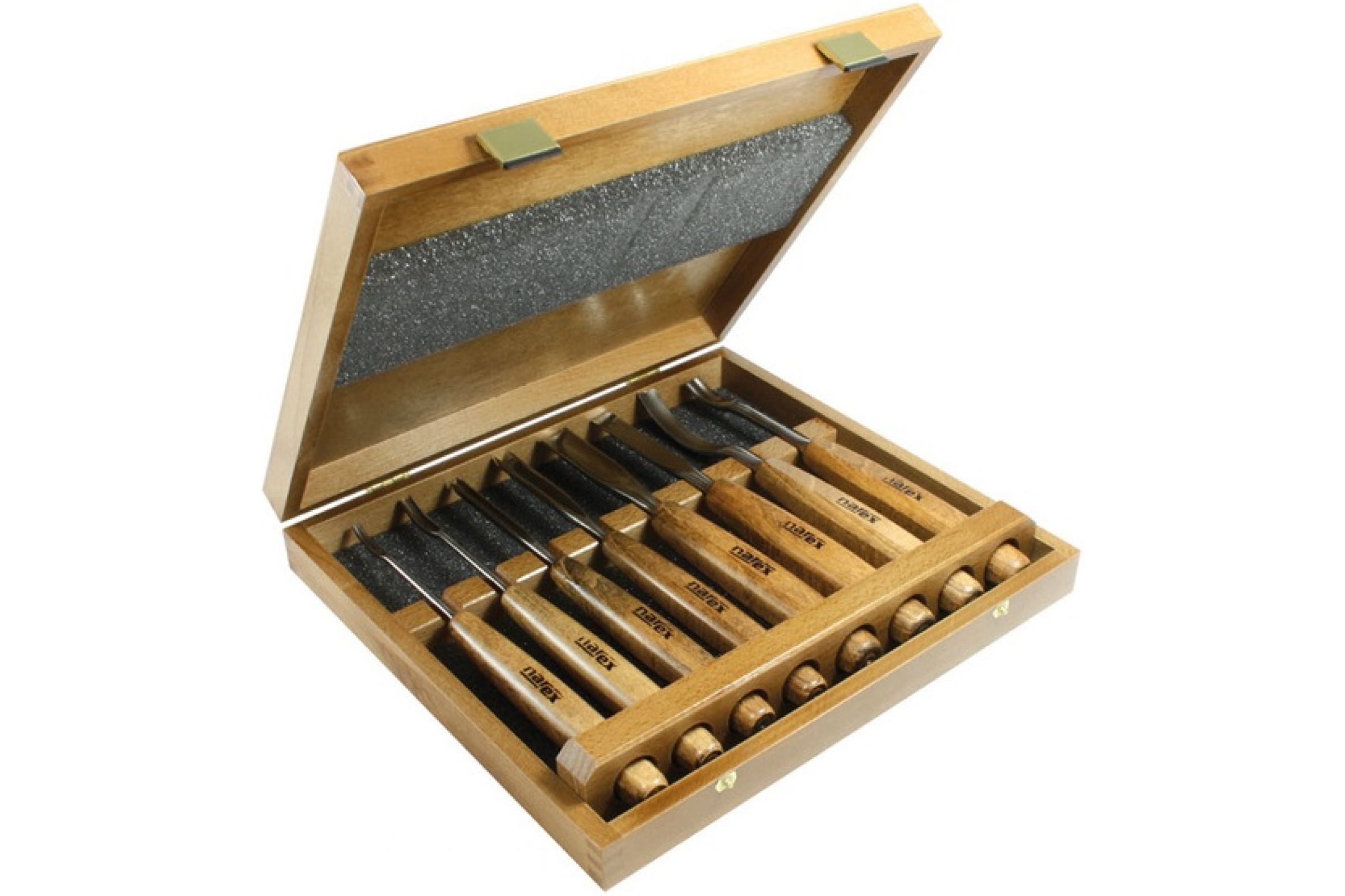 Набор Narex, арт. 868000 из 8 резцов в деревянной коробке набор ножей с деревянной ручкой 12 шт 20х17 см