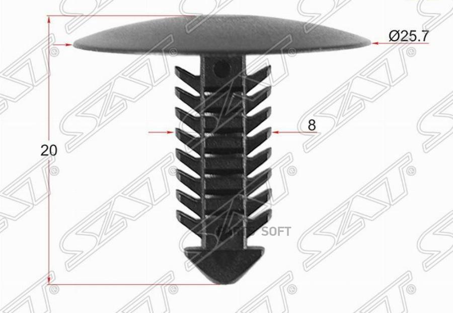 

SAT ST-M10732 Клипса крепежная FORD/GM 1 шт. 1шт