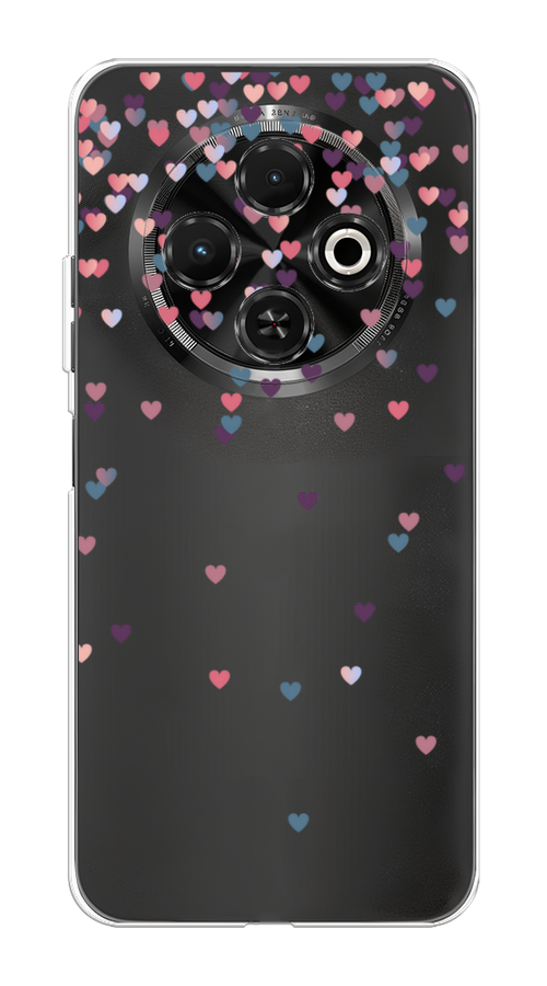 

Чехол на Tecno Spark 30C "Посыпка сердечки", Розовый;фиолетовый, 309250-1