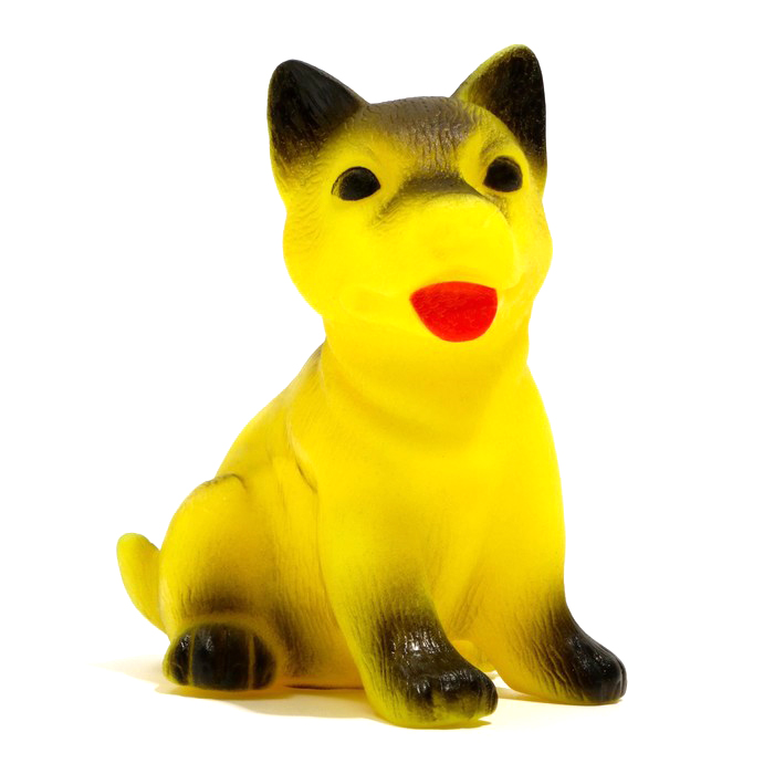 

Игрушка Пижон пищащая Маленький друг для собак, овчарка, 9 см, жёлтая