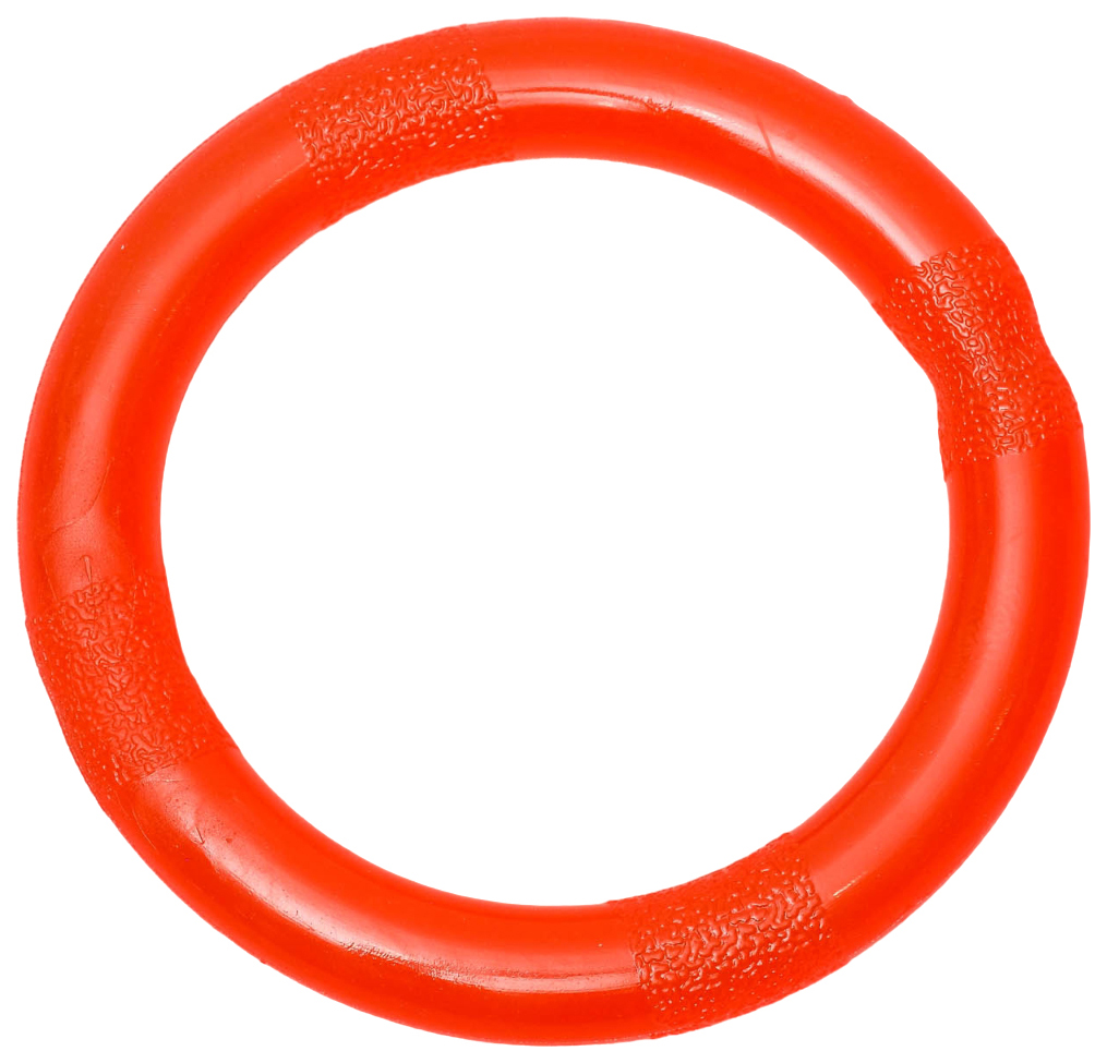 Игрушка для собак Пижон Кольцо из каучука большое 14 см красная