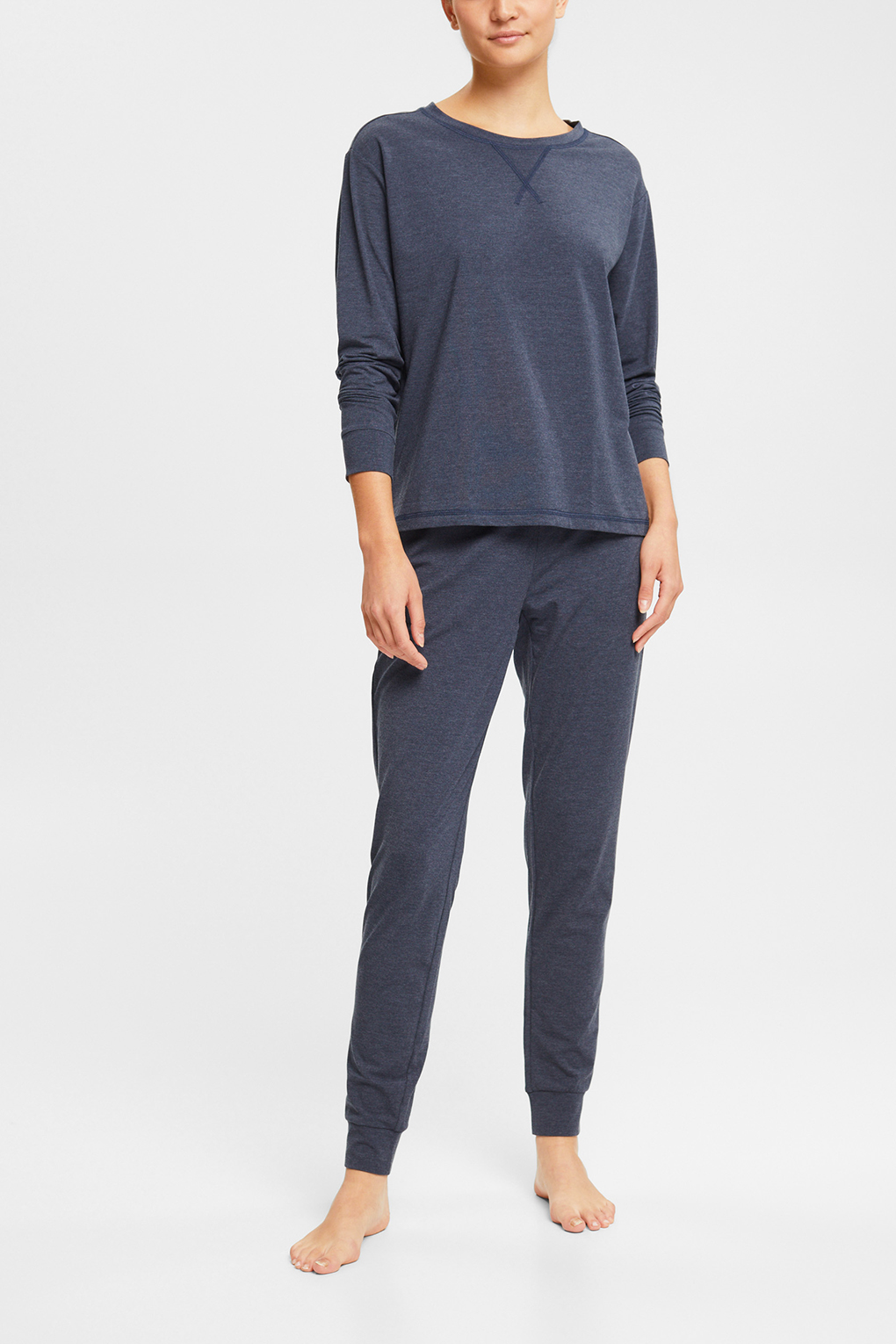 

Лонгслив домашний женский Esprit 992ER1Y313 синий 38, 992ER1Y313