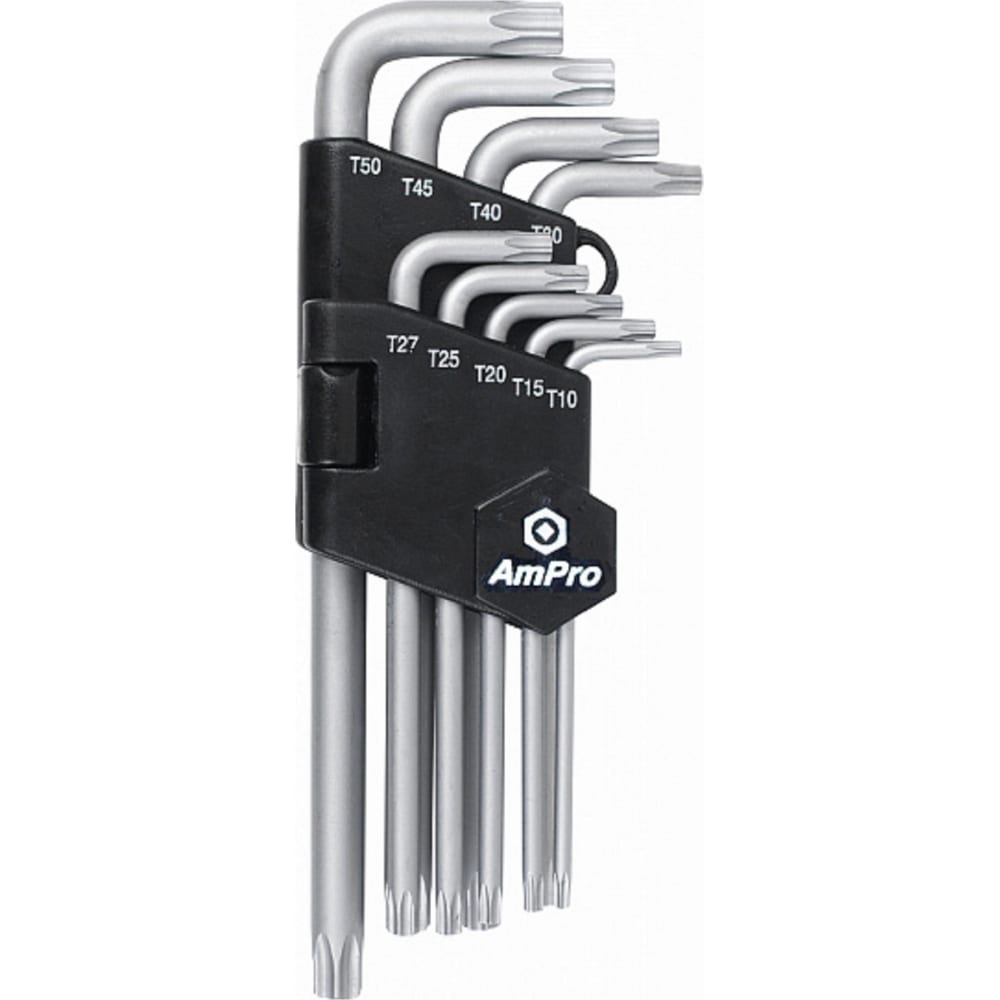 

Набор Г-образных ключей AmPro TORX, длинные, 9 предметов T22934