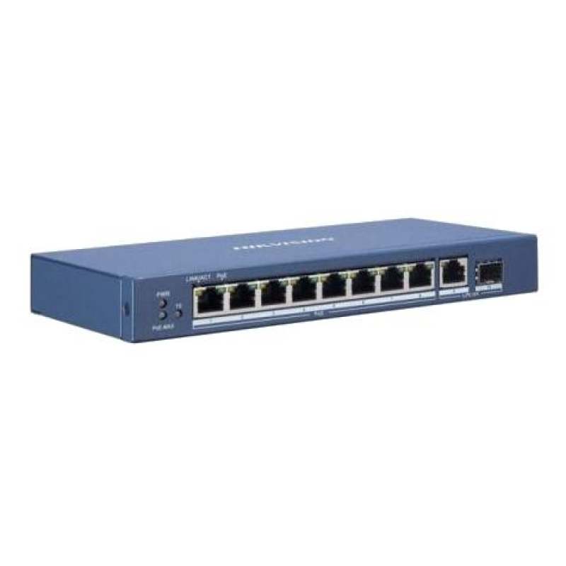 

Коммутатор Hikvision DS-3E0510P-E/M 9G 1SFP 8PoE 58W неуправляемый