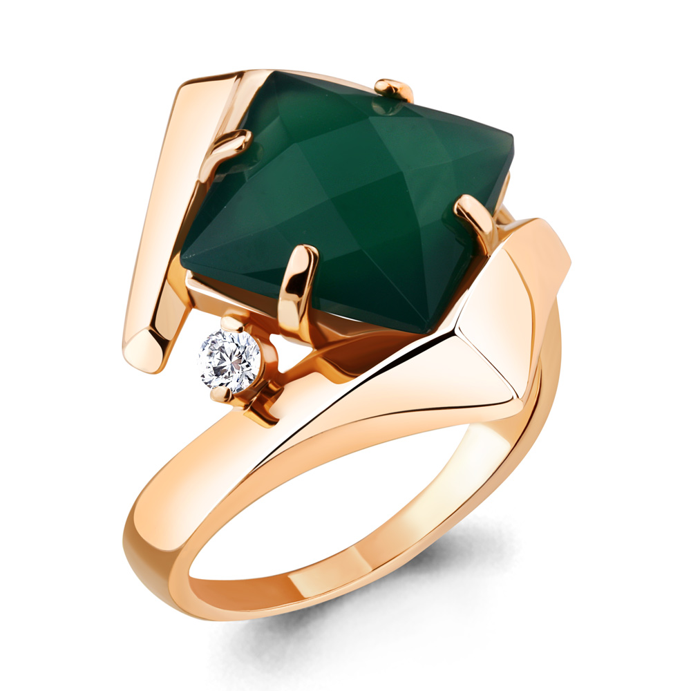 

Кольцо из серебра с агатом р. 18 Aquamarine 6594309_925_з, 6594309_925_з