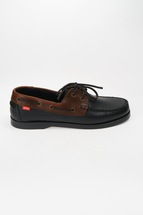 

Топсайдеры мужские Affex 142-MDR-BCH-M черные 40 RU, Madeira