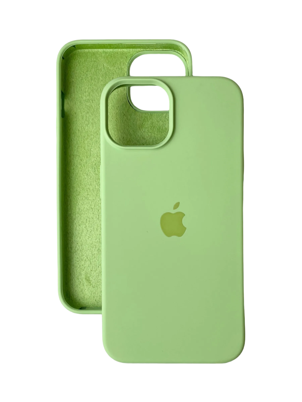 

Чехол iPhone 15 Silicon Сase APL WS (с лого), светло-зеленый № 12 (IS793351)