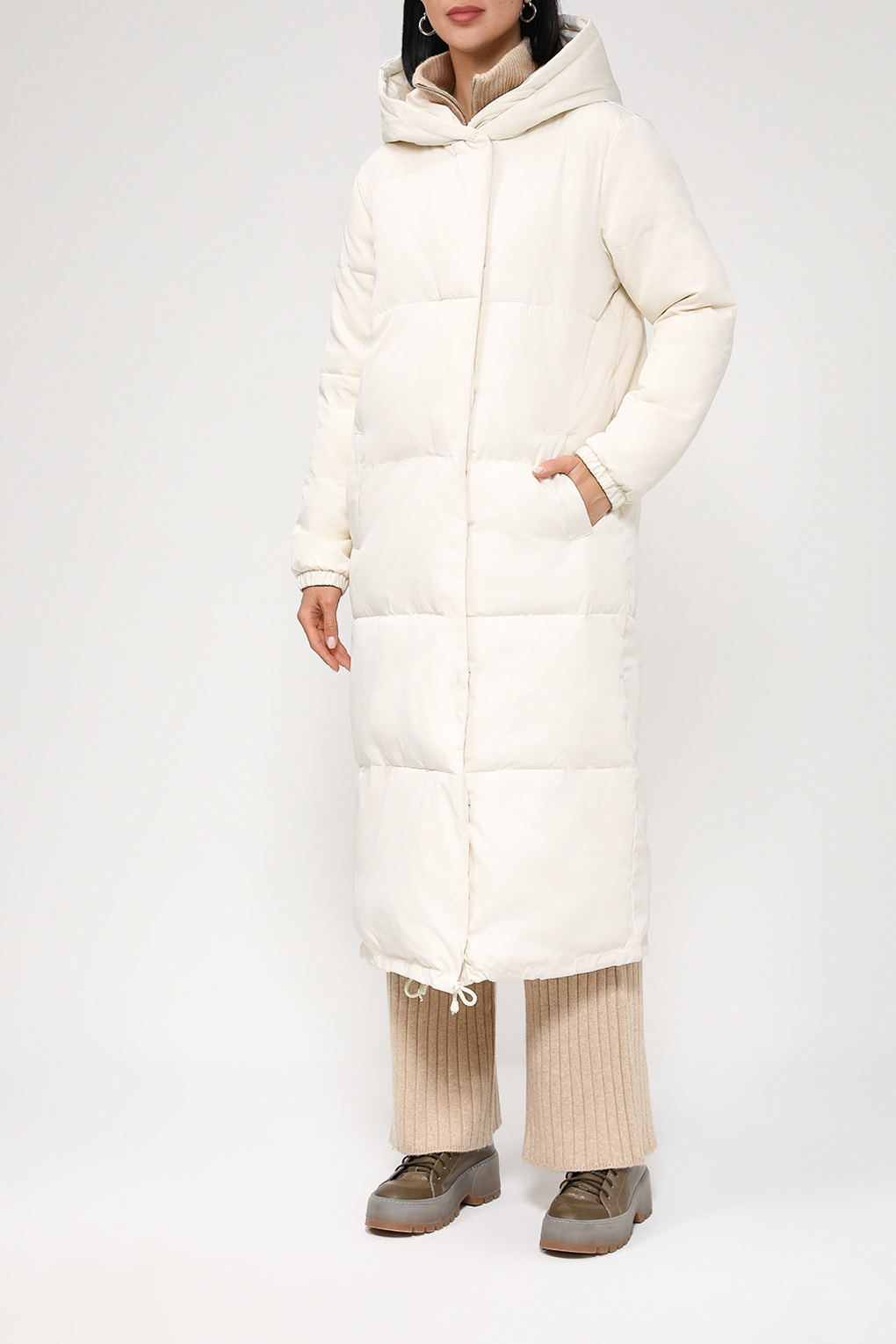 

Пуховик женский Belucci BL23089313MRKT бежевый 50, BL23089313MRKT