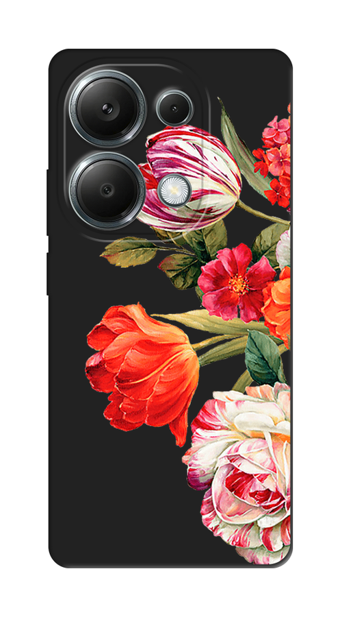 

Чехол Awog на Poco M6 Pro 4G "Весенний букет", Красный;розовый;зеленый, 321752-1