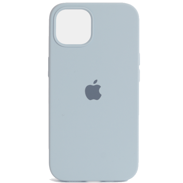 

Чехол iPhone 15 Silicon Сase APL WS (с лого), серо-голубой № 15 (IS793351)