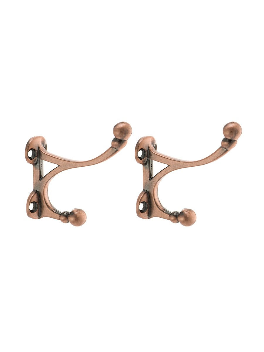 

Комплект крючков 2 шт KERRON KR 0101 AC античная медь, Коричневый, KR 0101