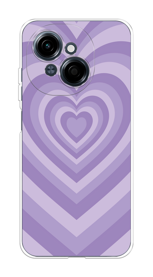 

Чехол на Tecno Spark Go 1/Pop 9 "Violet heart latte", Фиолетовый, 309450-1