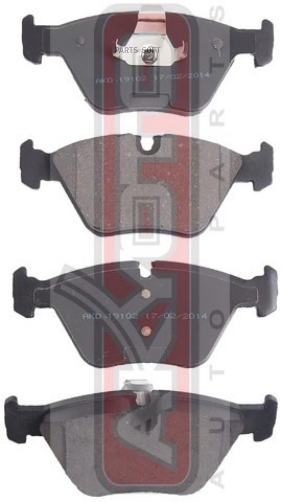 

Тормозные колодки Akyoto передние дисковые AKD19102