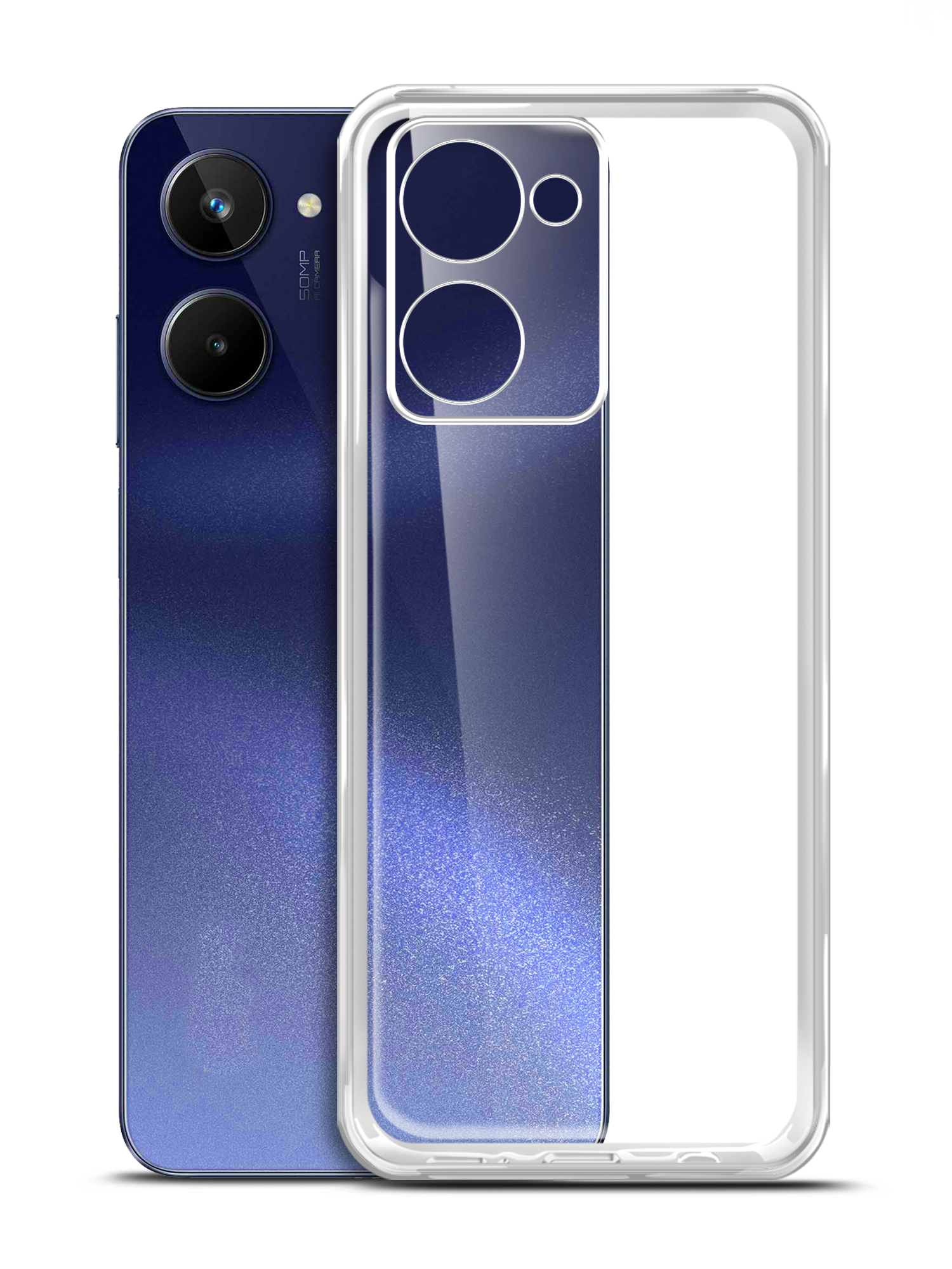 

Чехол Brozo на Realme 10 4G, силиконовый прозрачный, Realme 10 4G