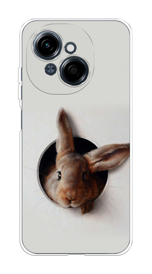 

Чехол на Tecno Spark Go 1/Pop 9 "Любопытный кролик", Серый;коричневый, 309450-1