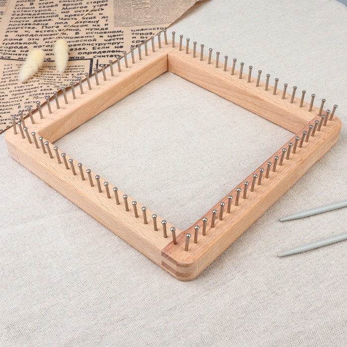 

Устройство для плетения, деревянное, с металлическими штырями, 20 x 20 x 3,5 см, Бежевый, Устройство для плетения, деревянное, с металлическими штырями, 20  20  3,5 см