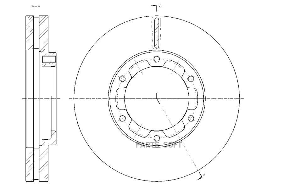 

G-BRAKE Диск тормозной вентилируемый G-brake GR-21255