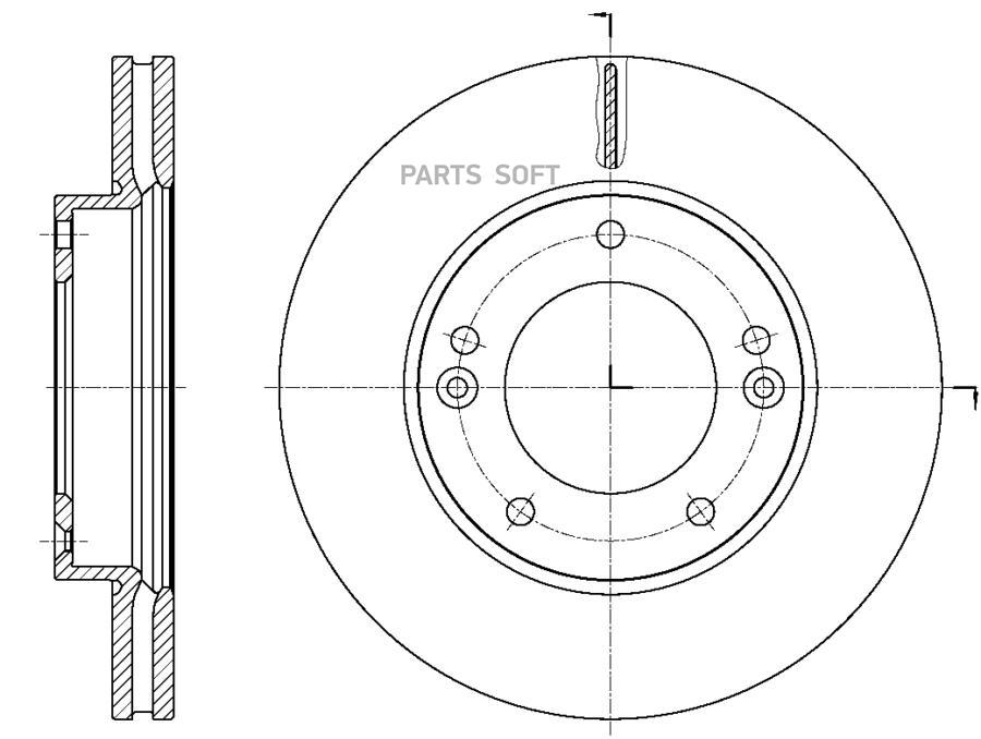 

G-BRAKE Диск тормозной вентилируемый G-brake GR-21463