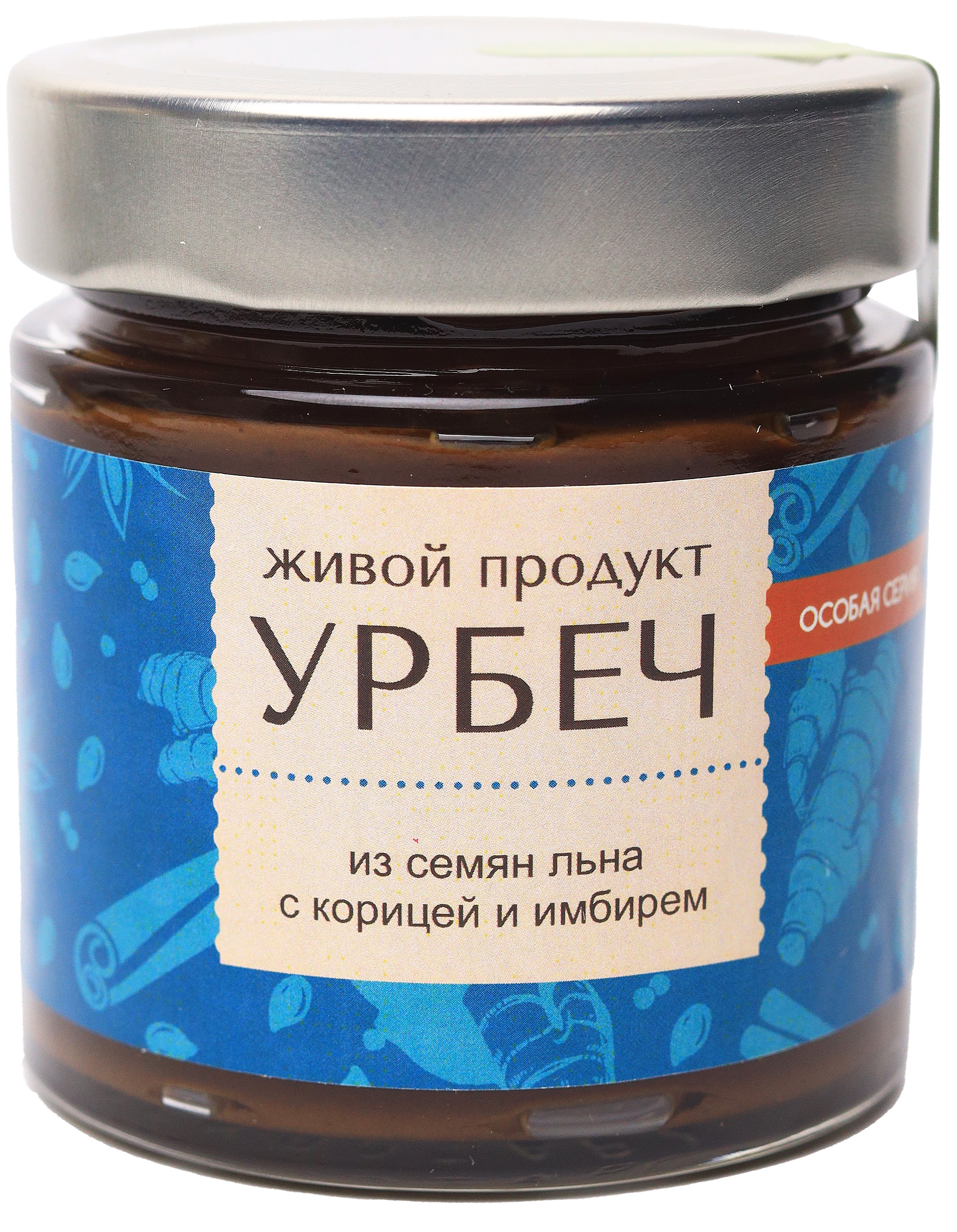

Урбеч Живой продукт из семян льна с корицей и имбирем, 200 г, БП-00000757