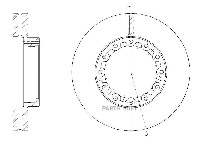 

G-BRAKE Диск тормозной вентилируемый G-brake GR-32295