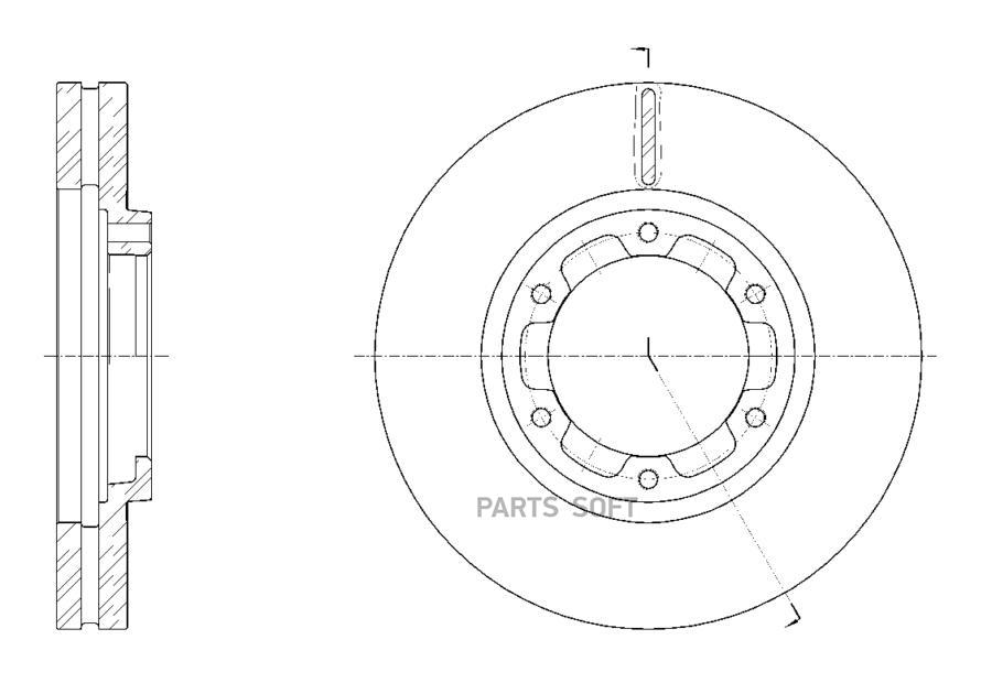 

G-BRAKE Диск тормозной вентилируемый G-brake GR-32299