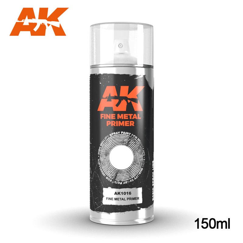 фото Грунтовка ak interactive fine metal primer spray, 150 мл