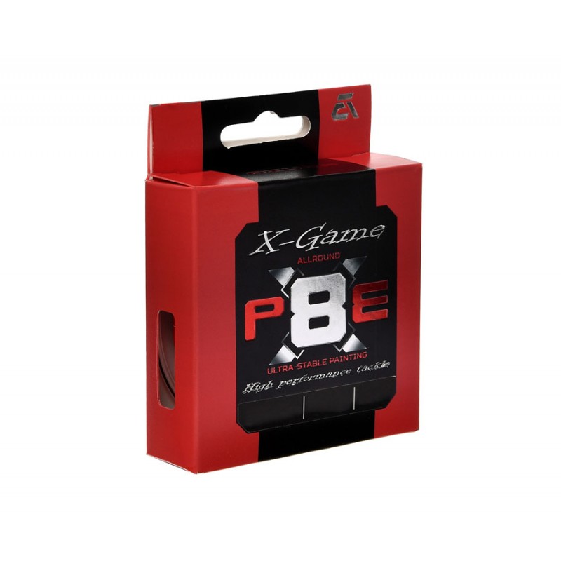 Шнур плетеный AZURA X Game PE Х8 150м Fiery Red #1,5 0,205мм 11,3кг 25lb