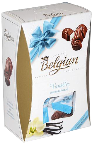 Кондитерские изделия Дары моря The Belgian из молочного шоколада с ванильной начинкой 135г