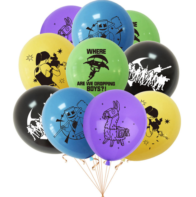 Набор воздушных шаров Fantasy Earth Fortnite 10 шт. набор воздушных шаров fortnite фортнайт v желтый с белым 10 шт 32 см