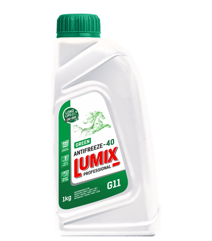 фото Антифриз lumix antifreeze green g11 (-40) зеленый 1кг