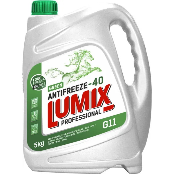 фото Антифриз lumix antifreeze green g11 (-40) зеленый 5кг