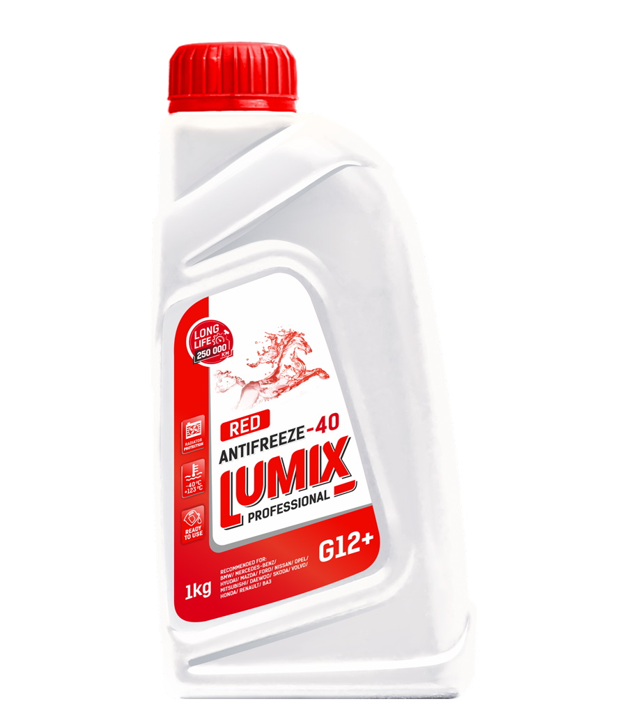 фото Антифриз lumix antifreeze red g12+ (-40) красный 1кг