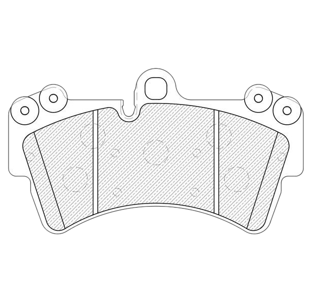 

Тормозные колодки JEENICE передние дисковые WS332000