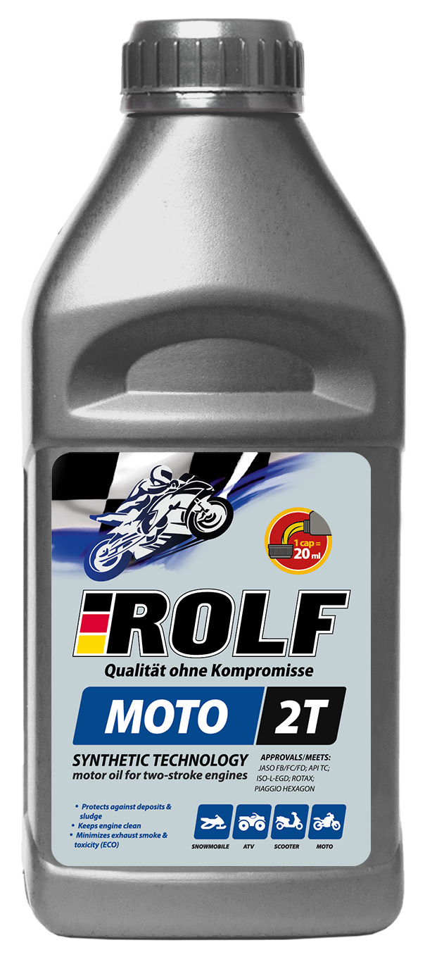 Моторное масло Rolf полусинтетическое MOTO 2T 0,5л