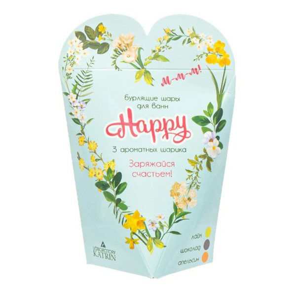

Бомбочки Laboratory Katrin Happy для ароматизации 120 г х 3 шт в ассортименте
