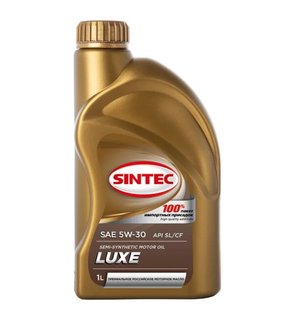 Моторное масло SINTEC LUXE SAE 5W-30 API SL/CF полусинтетическое 1 л