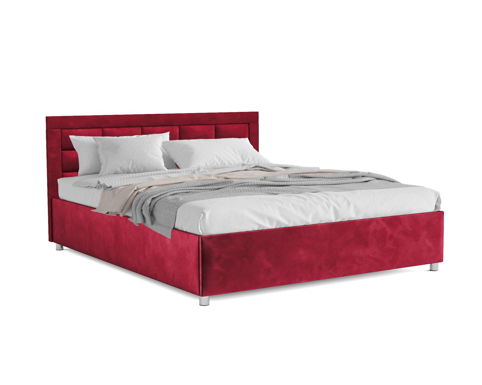 

Кровать двуспальная Mebel-ars Версаль с ПМ, 160х190, Бархат красный STAR VELVET 3 DARK RED, Версаль