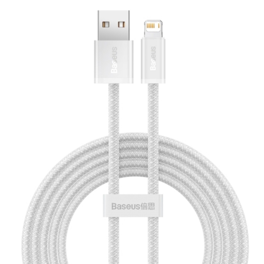 фото Кабель lightning - usb baseus 1 м белый