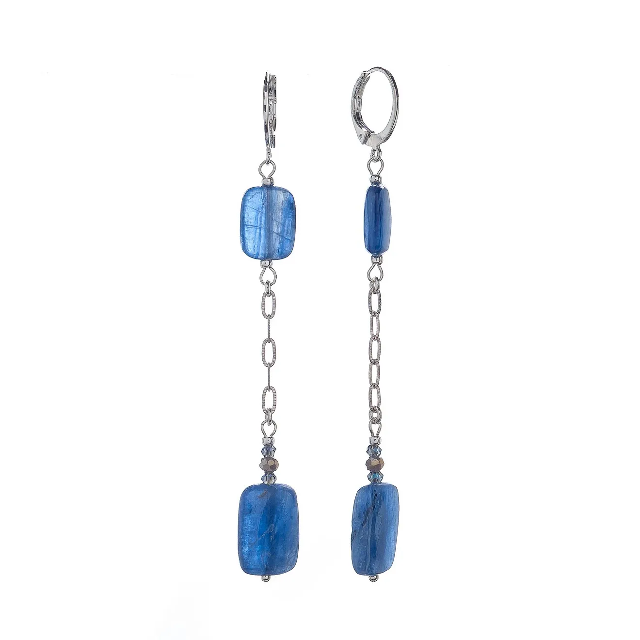 

Серьги подвески из бижутерного сплава Lanzerotti LZ-24.02-033, кианит, LZ-24.02-033