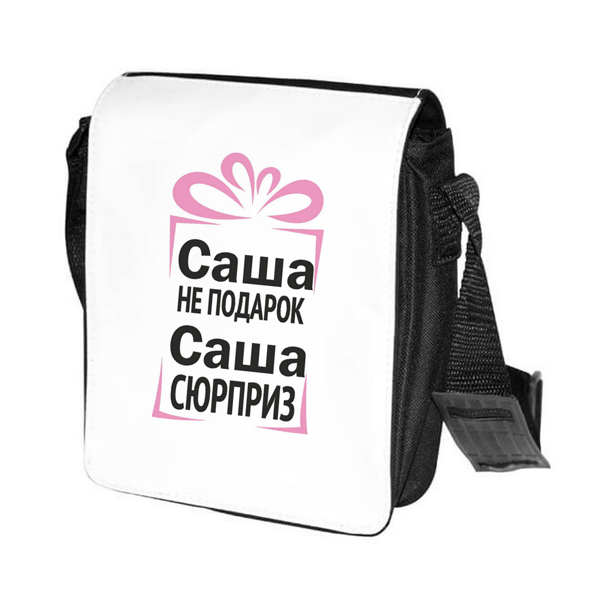 Сумка женская CoolPodarok CN04696 черно-белый
