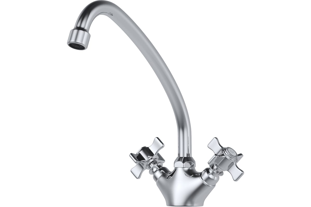 

Смеситель для кухни Mixline ML30-03 550779 1/2 кер, Серебристый