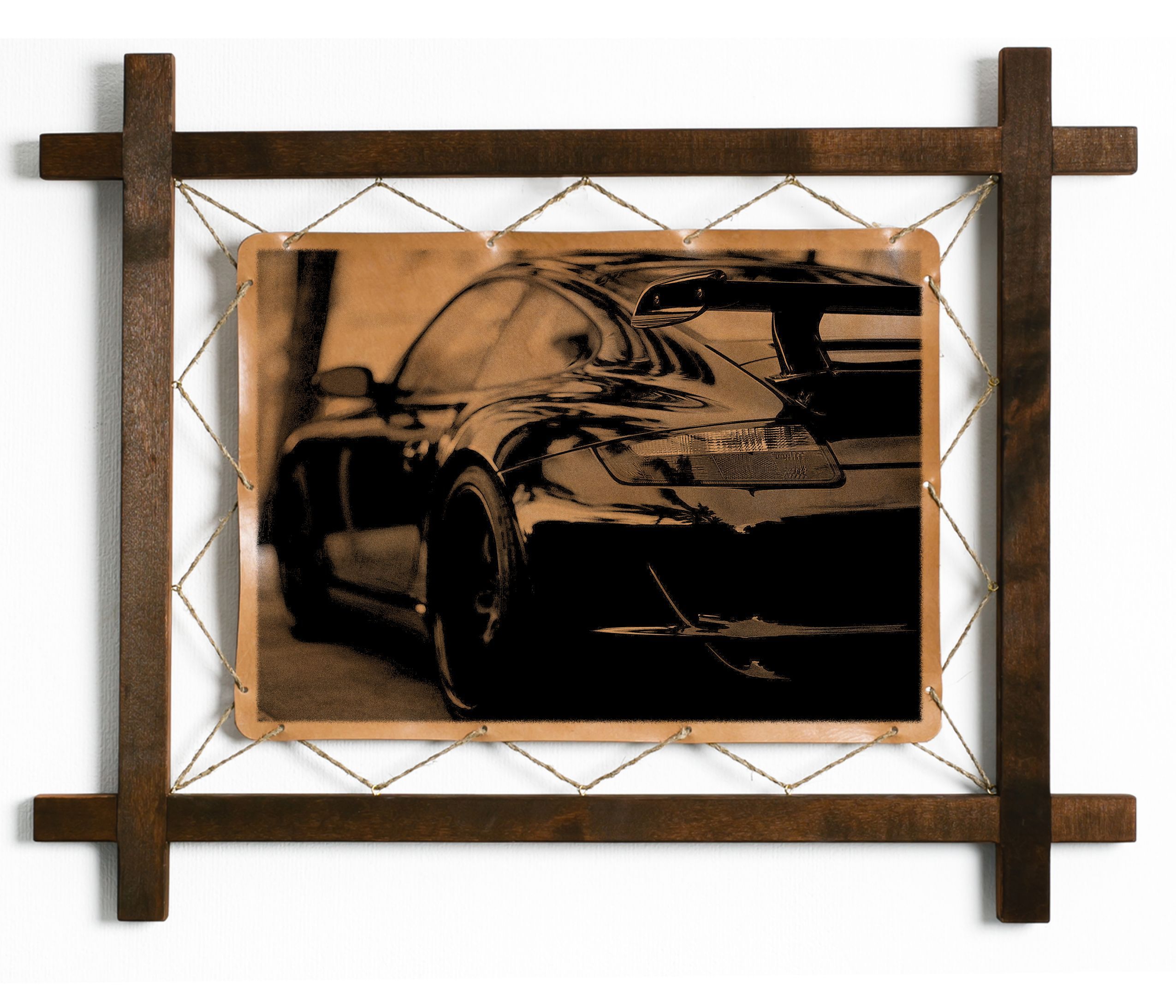 

Картина BoomGift Автомобиль, натуральная кожа, 412