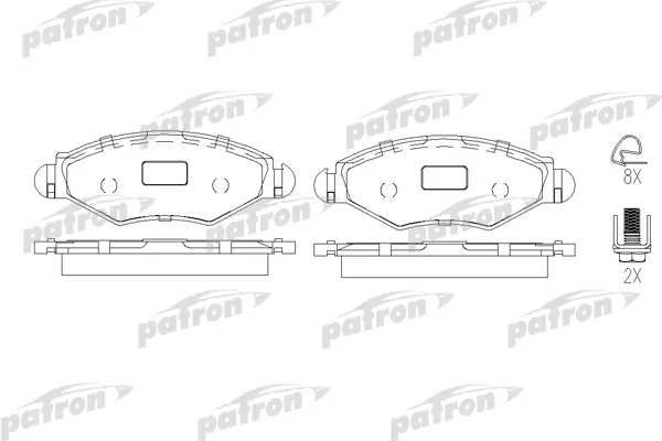 

Колодки Тормозные Дисковые Передн Audi: A3 06-, A3 Sportback 06-, Peugeot: 206 Sw 02-, 206